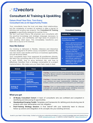 Consultant AI Training